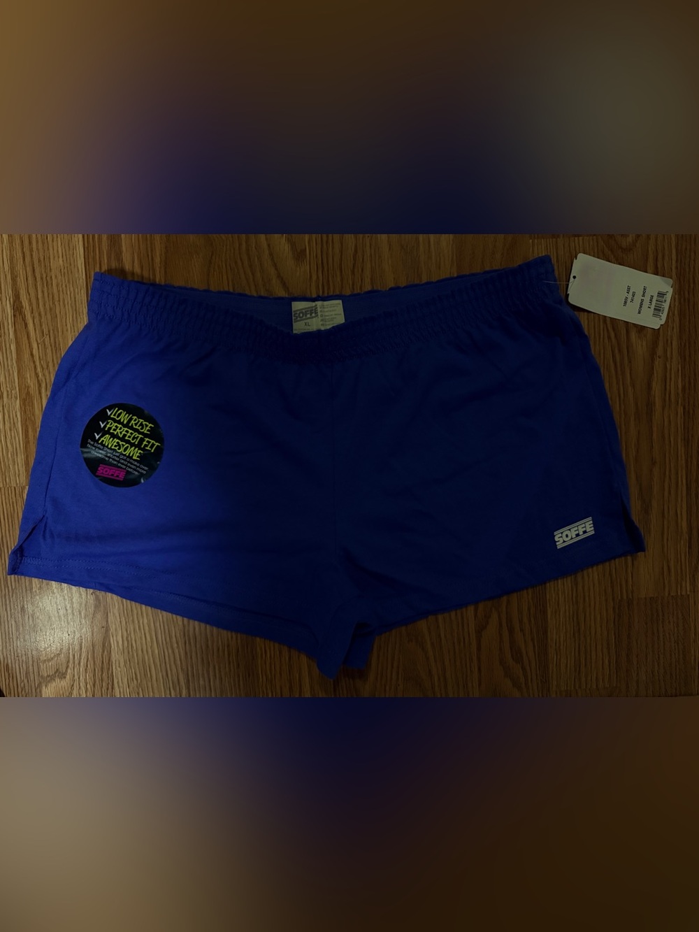 Sz X- Large In New Improved Soffe Low Rise Gym Short (Style 3737V)*Amparo Blue*